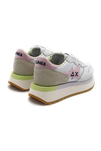 SUN68 basket bas Pastel femmes (Maxi semelle pastel - BIG STAR blanc /pastel) - Marine | Much more than shoes