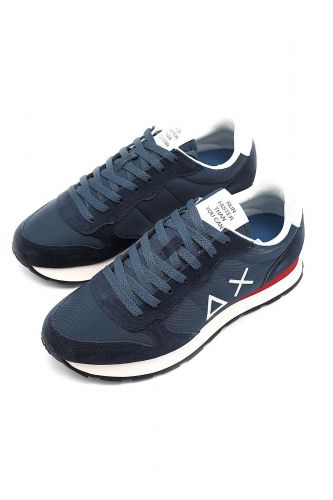 SUN68 basket bas Bleu hommes (navy basic X blanc - TOM SOL35101 navy blue) - Marine | Much more than shoes