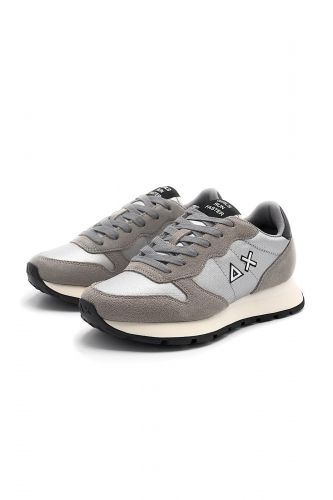 SUN68 basket bas Gris femmes (semelle fin  - ALLY ARGENTO satinée gris) - Marine | Much more than shoes