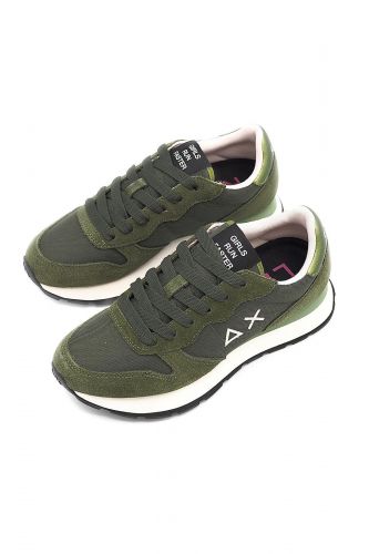 SUN68 basket bas Kaki femmes (semelle fin military - ALLY SOLID military/rose pale) - Marine | Much more than shoes