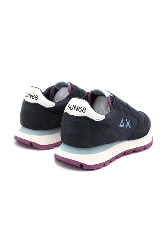 SUN68 basket bas Bleu femmes (semelle fin navy - ALLY SOLID navy/fuxia) - Marine | Much more than shoes