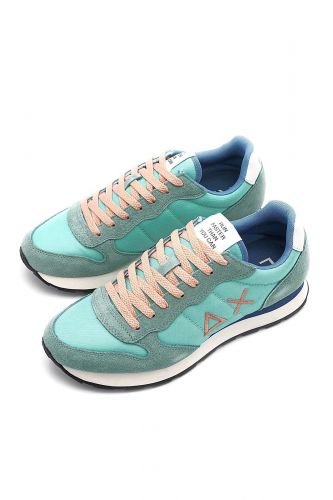 SUN68 basket bas Vert hommes (vert aqua X saumon - TOM SOL35101 aqua) - Marine | Much more than shoes