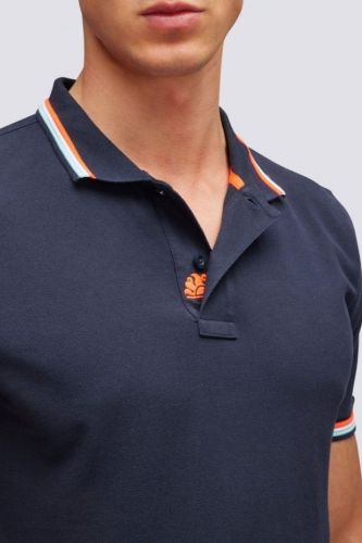 Sundek polo Bleu hommes (Polo Brice bleu navy - M6S091 polo bleu navy) - Marine | Much more than shoes