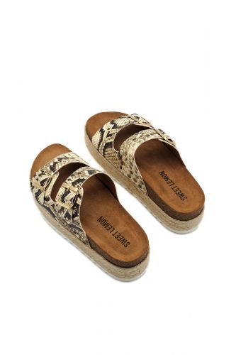 Mules serpent SWEET LEMON | Marine