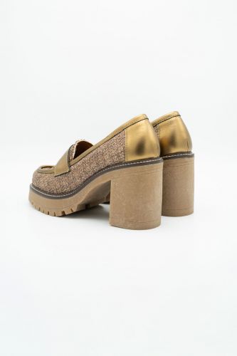 Mocassins tweed et doré SWEET LEMON | Marine