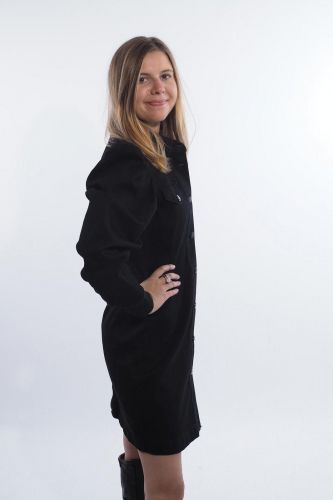Sylvian Heach robe Noir femmes (SylvianH-Robe denim - FILNER Robe denim noir) - Marine | Much more than shoes
