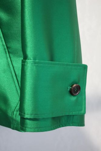 T-COAT manteau Vert femmes (Satin vert sapin - T94 SATIN) - Marine | Much more than shoes