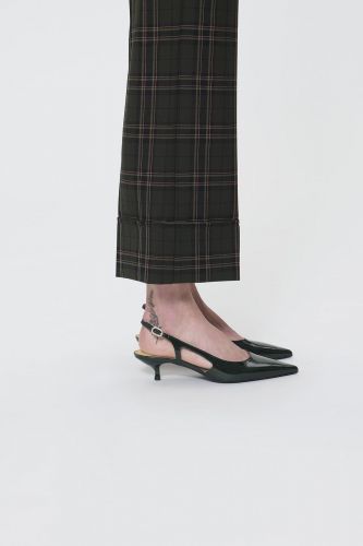 Pantalon à carreaux en vert anglais TARA JARMON | Marine