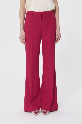 Tara Jarmon pantalon Rouge femmes (pantalon légèrement flare framboise lain - PATRICE grenat) - Marine | Much more than shoes