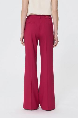 Tara Jarmon pantalon Rouge femmes (pantalon légèrement flare framboise lain - PATRICE grenat) - Marine | Much more than shoes