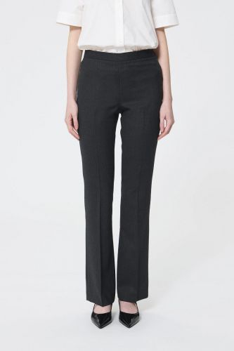 Pantalon gris chiné en laine TARA JARMON | Marine