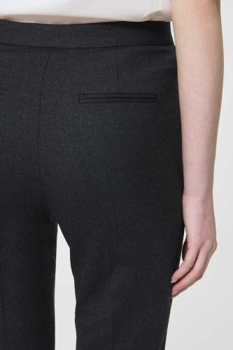 Pantalon gris chiné en laine TARA JARMON | Marine