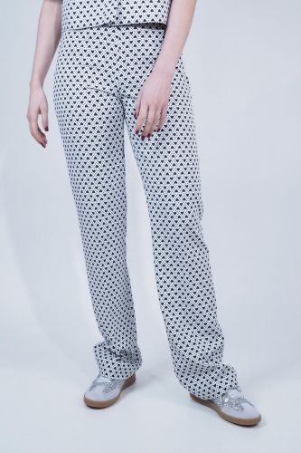 Pantalon avec mini coeurs TARA JARMON | Marine