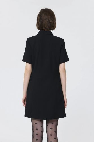 Tara Jarmon robe Noir femmes (Robe vintage courte boutons bijoux - ROANNE) - Marine | Much more than shoes