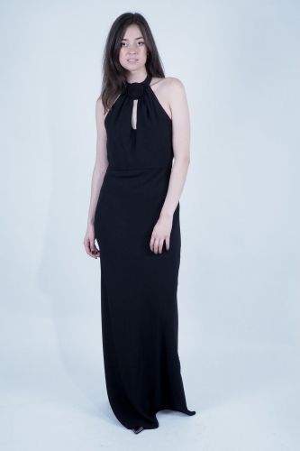 Robe longue noire TARA JARMON | Marine 