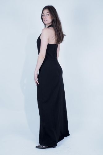 Robe longue noire TARA JARMON | Marine 