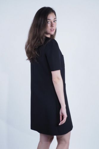 Robe courte noire TARA JARMON | Marine 