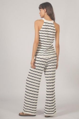 Pantalon en maille marinière THE KORNER | Marine