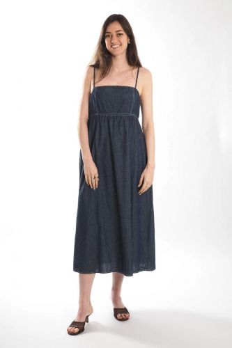 Robe en denim THE KORNER | Marine