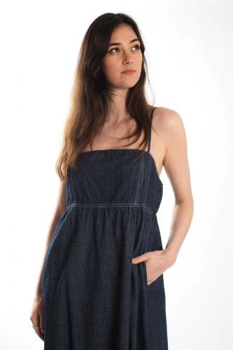 Robe en denim THE KORNER | Marine