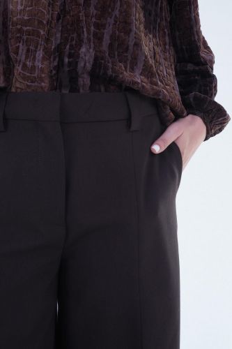 Pantalon brun coupe large THE LATEST | Marine