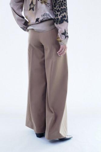 Pantalon camel coupe large THE LATEST | Marine