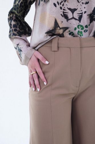 Pantalon camel coupe large THE LATEST | Marine