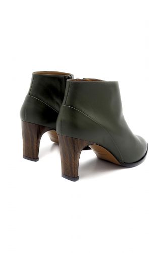 Thiron boots Vert femmes (Boots vintage talon droit 7 cm - THERA boots vert) - Marine | Much more than shoes
