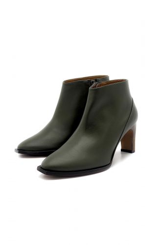 Thiron boots Vert femmes (Boots vintage talon droit 7 cm - THERA boots vert) - Marine | Much more than shoes
