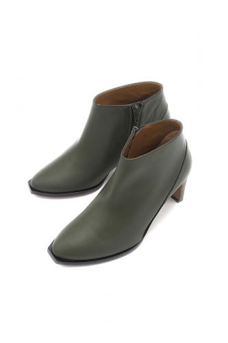 Thiron boots Vert femmes (Boots vintage talon droit 7 cm - THERA boots vert) - Marine | Much more than shoes