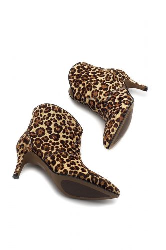 Toral boots Léo femmes (boots pony print léopard - SELENE léo) - Marine | Much more than shoes