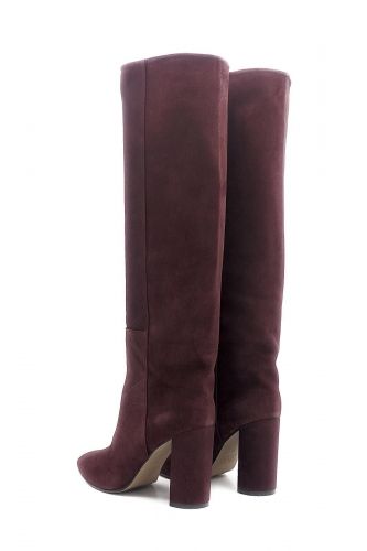 Bottes hautes en nubuk bordeaux TORAL | Marine