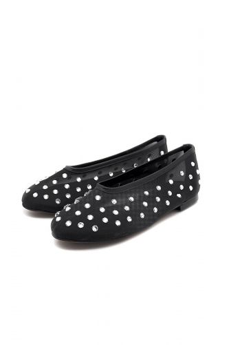 Ballerines transparentes noires TORAL | Marine