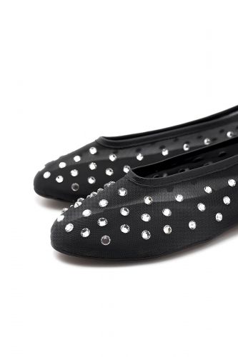 Ballerines transparentes noires TORAL | Marine