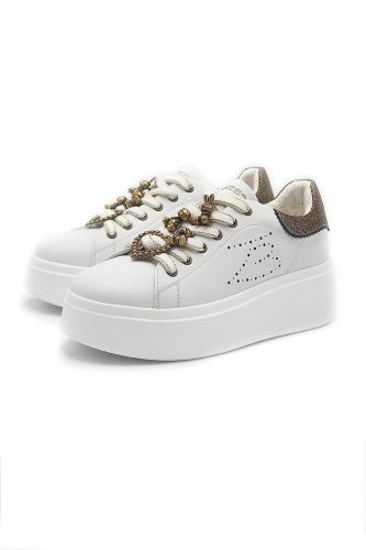 Baskets en cuir blanc TOSCA BLU | Marine