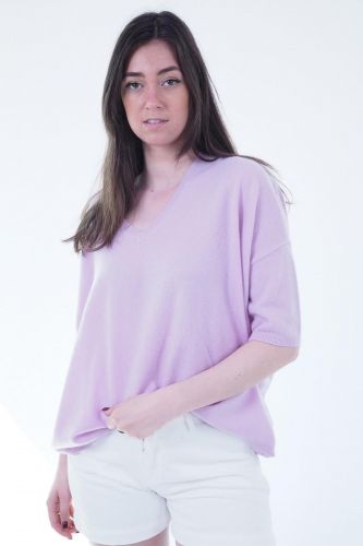 Pull en cachemire parme TRICOTS DE LEA | Marine