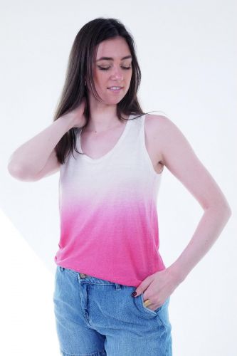 Débardeur tie and dye rose TRICOTS DE LEA | Marine