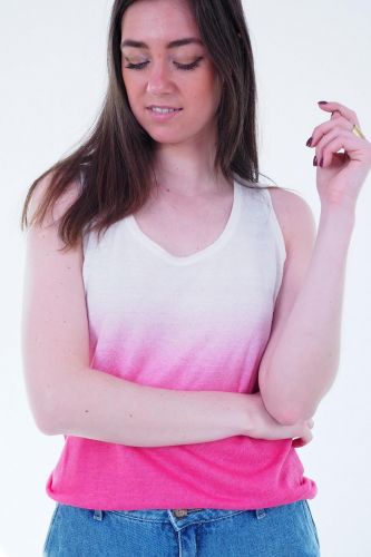 Débardeur tie and dye rose TRICOTS DE LEA | Marine