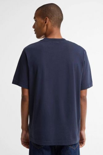 T-shirt unisexe bleu marine à cœur vert BARBOUR x Mul Tyne | Marine