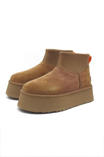 Boots en nubuk camel avec chaussette UGG | Marine