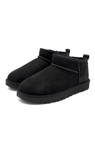 Boots mini nubuk noir UGG | Marine