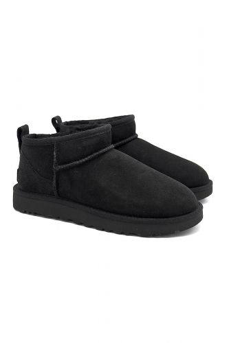 Boots mini nubuk noir UGG | Marine