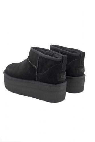 Boots plateforme nubuk noir UGG | Marine