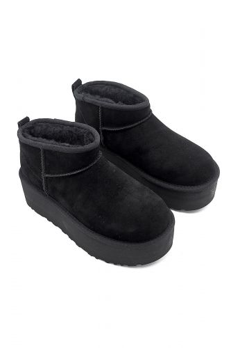 Boots plateforme nubuk noir UGG | Marine