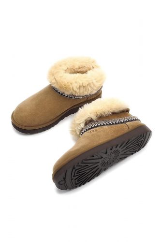 Crescent classic mini en nubuk camel UGG | Marine