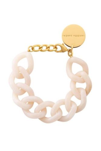 Vanessa Baroni Bracelet Beige femmes (bracelet maillon beige - VB2011LAM flat chain bracelet ) - Marine | Much more than shoes