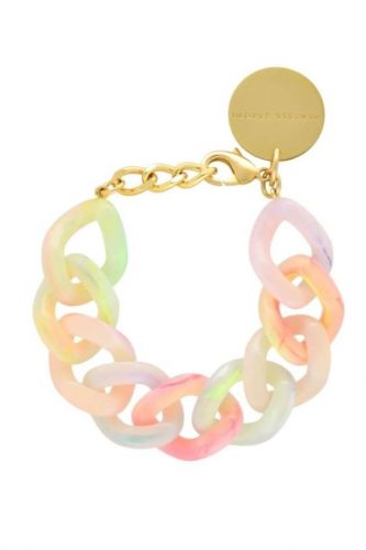 Vanessa Baroni Bracelet Multicolor femmes (bracelet maillon multi neon - VB2011 flat chain bracelet neo) - Marine | Much more than shoes