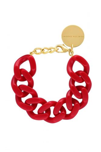 Bracelet avec petits maillons rouge VANESSA BARONI | Marine