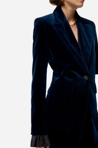 Blazer en velours bleu VANESSA BRUNO | Marine