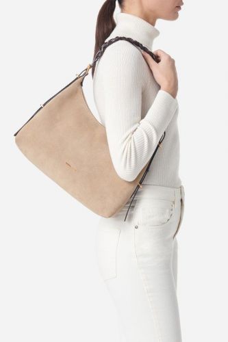 Sac cabas camel avec anse tressée VANESSA BRUNO | Marine